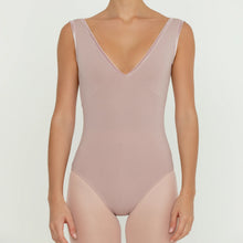 Load image into Gallery viewer, Ladies BULLET POINTE Velvet Trim Leotard
