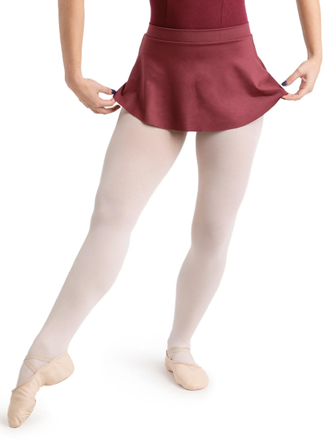 CAPEZIO Womens Curved Pull-On Skirt